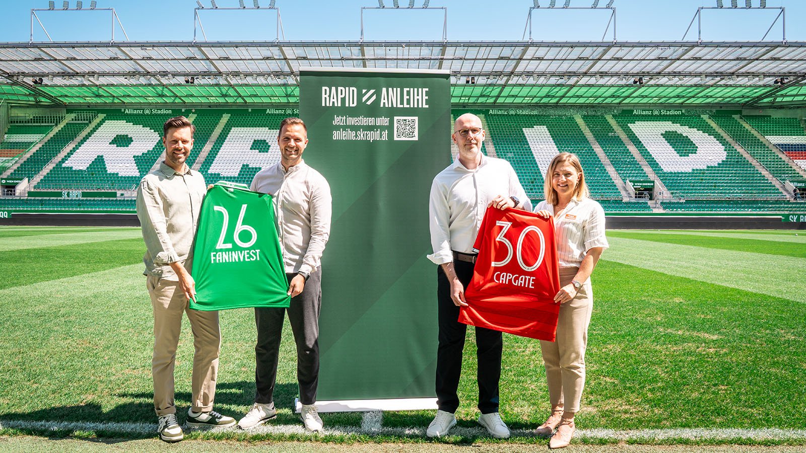 Präsentation der Rapid Anleihe 2026/2030 im Allianz Stadion